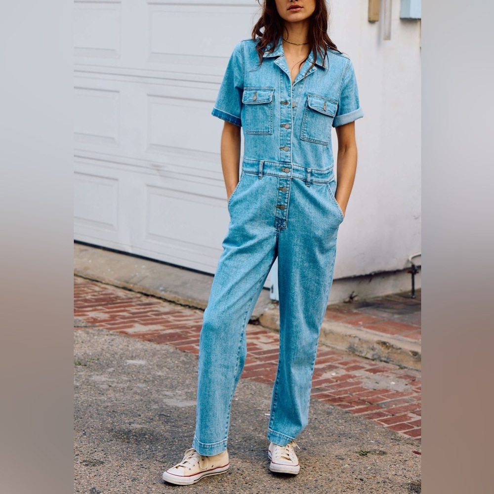 Women's Blue Denim Jumpsuit